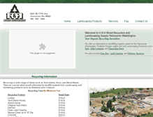 Tablet Screenshot of hhwoodrecyclers.com